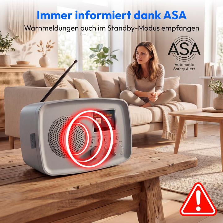 Image du produit Medion LIFE DAB+ Radio DRE-1 (MD89288) DAB+ Radio (mit Wecker, Bluetooth, tragbar, UKW) (Bluetooth)