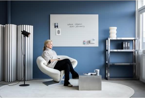 Productafbeelding Legamaster Glasplaat mat 7-104954 90x120cm warm grijs (90 x 120 cm)