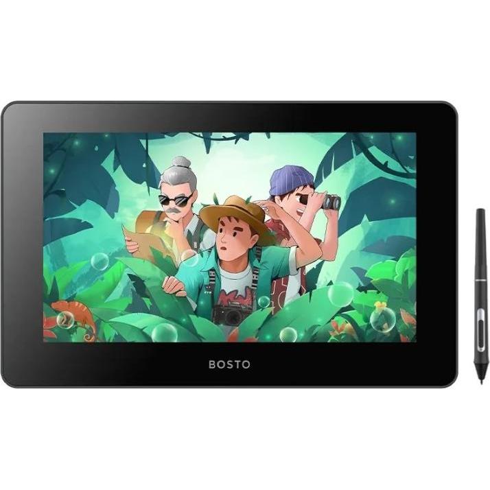 Bosto Graphic Tablet BT-12HDK () (11.60", 5080 lpi), Grafiktablett, Schwarz
