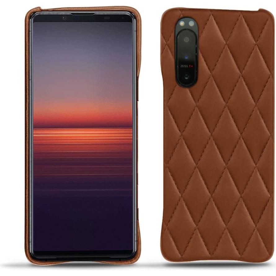 Noreve Lederschutzhülle (Sony Xperia 5 II), Smartphone Hülle, Braun