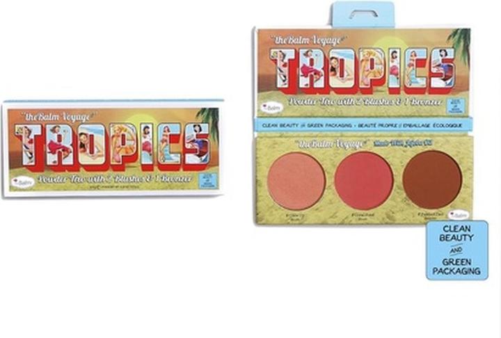 The Balm Tropics Powder Trio Makeup Palette 8.5G (Bronzer, 8.50 g)