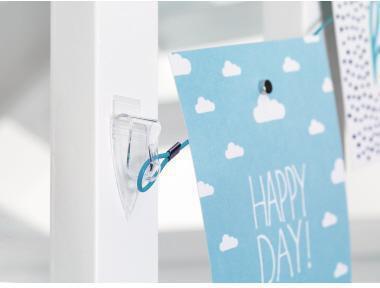 Actual product image tesa Powerstrips Transparent Decorative Hooks SMALL