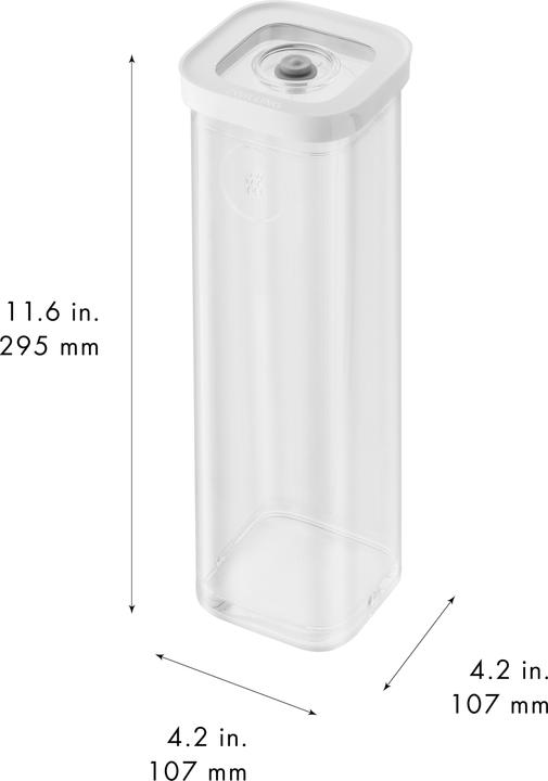 Produktbild Zwilling Cube Box 4S, 29.5x10.7x10.7cm, 1.7l, Transparent-weiss (1.70 l)