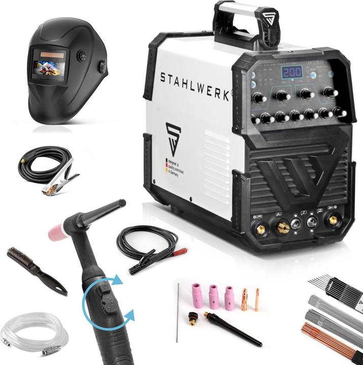 Produktbild Stahlwerk Schweissgerät AC/DC WIG 200 Puls ST IGBT Vollausstattung