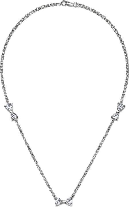 Pandora Bow Station Chain Necklace (Silver 925)