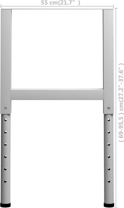 Produktbild vidaXL Metallrahmen