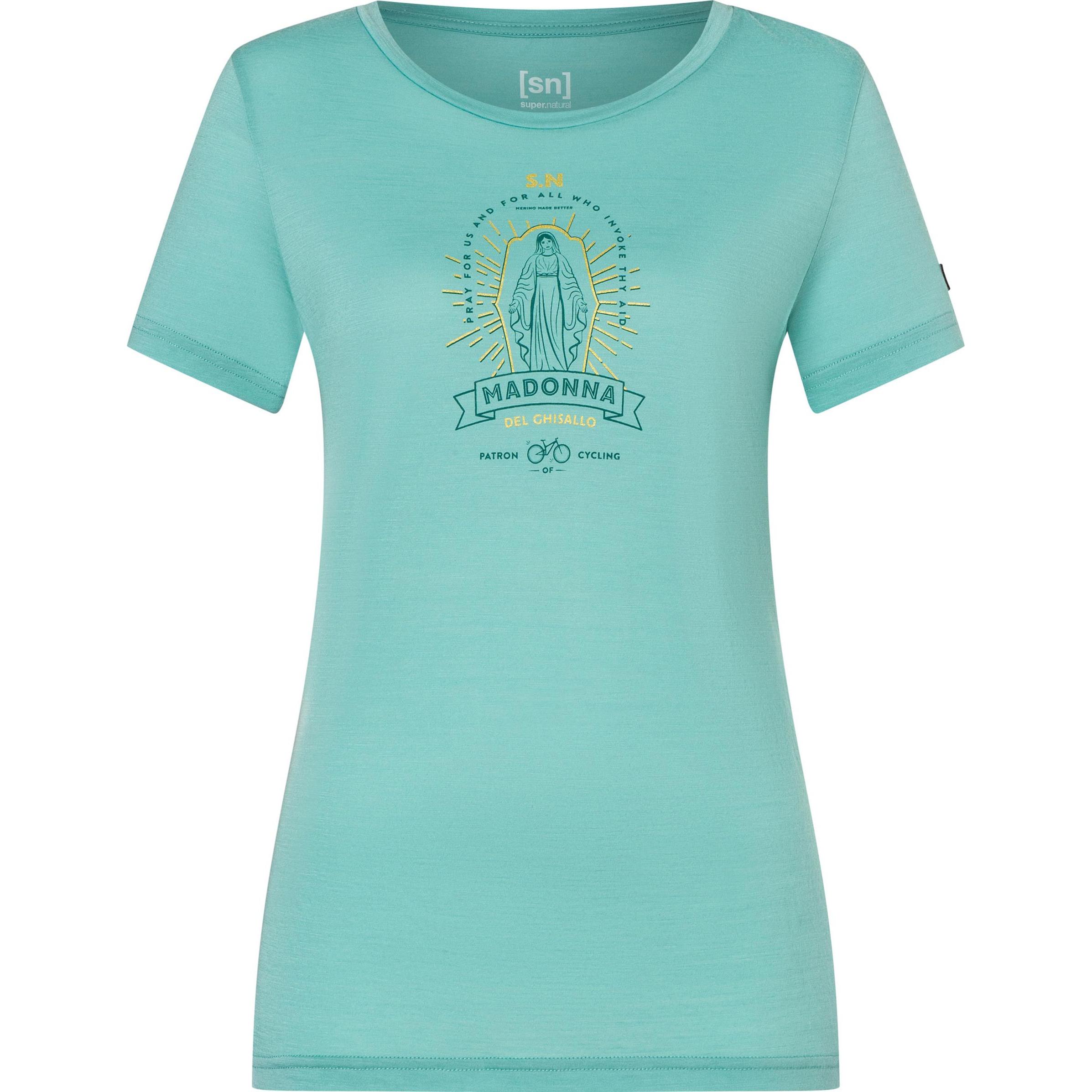 Super Natural, Damen, Shirt, Santo Patrona, Türkis, (M)