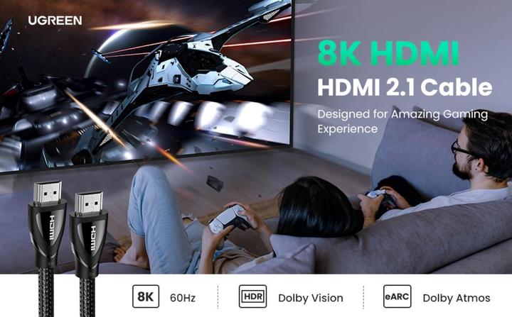 Actual product image Ugreen HDMI Typ A – HDMI Typ A (1.50 m, HDMI, 2.1)