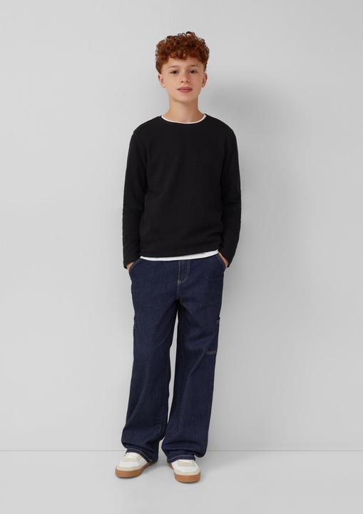 Produktbild s.Oliver T-Shirt Longsleeve aus Strukturjersey (146, 152)
