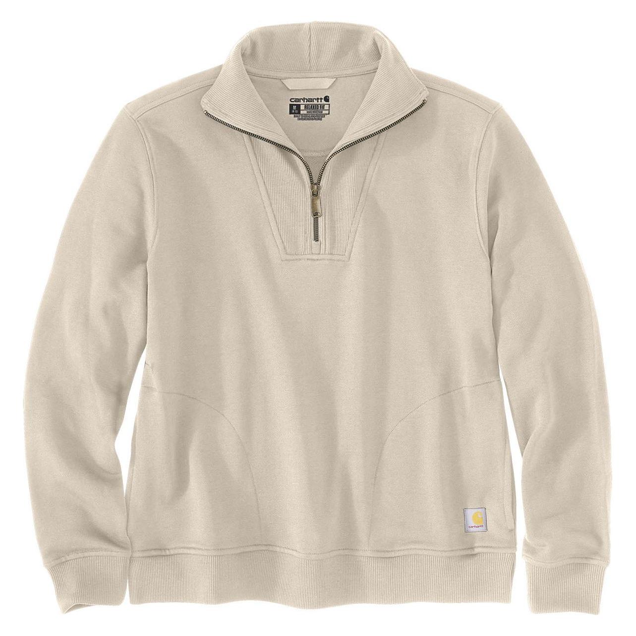 Carhartt, Damen, Pullover, Bekleidung 106451-A16 Half-Zip, Beige, (Xs)