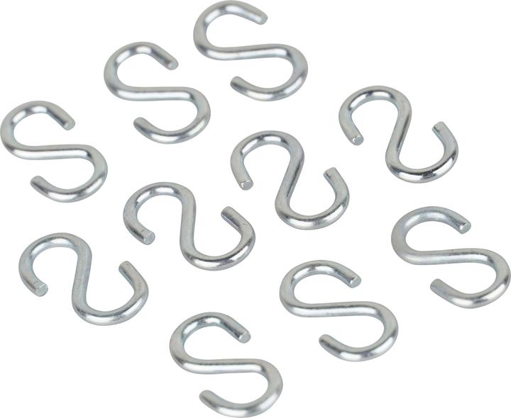 Actual product image Mamutec Galvanised S-hook 2 mm 10 pcs.