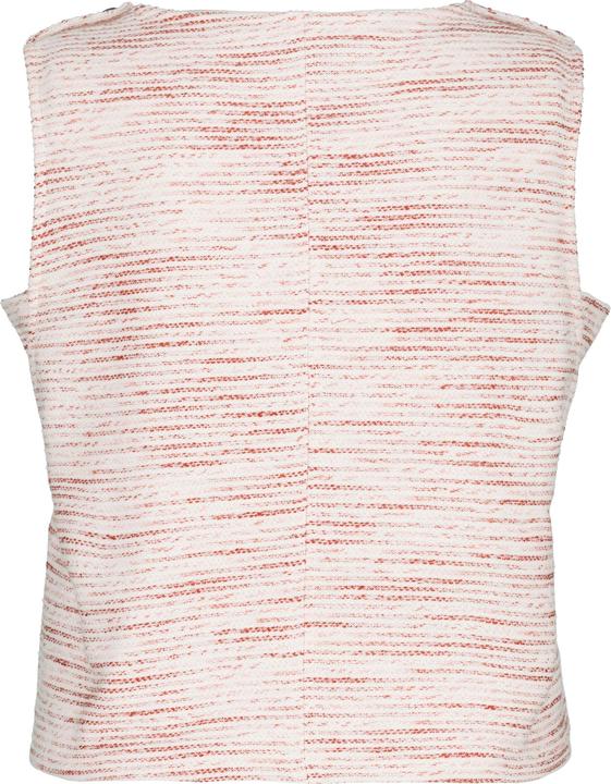 Actual product image Ulla Popken Eco Cotton Jacquard Stripe Sweatshirt Vest (56)