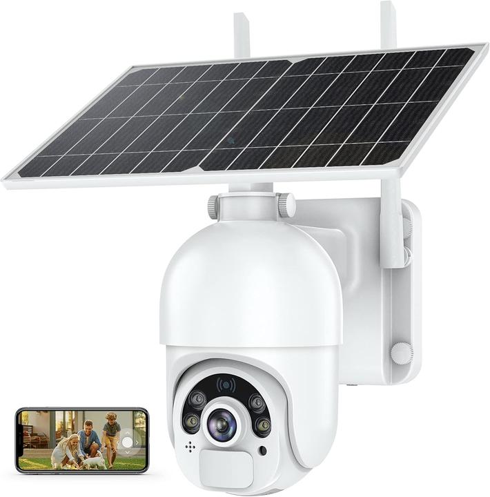 Actual product image Novidarte Surveillance camera with solar panel