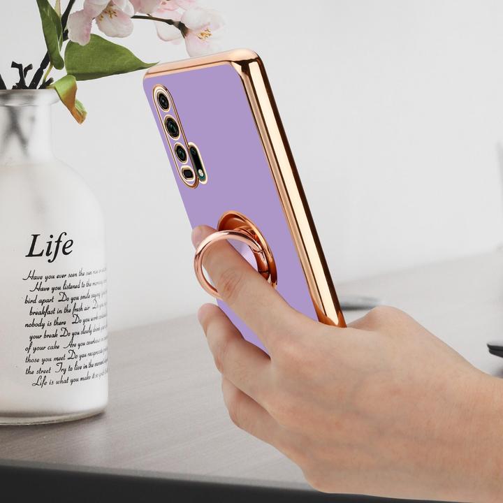 Immagine prodotto Cadorabo Custodia per Honor 20 PRO in TPU con protezione della fotocamera e anello LM089 Style (Honor 20 Pro)