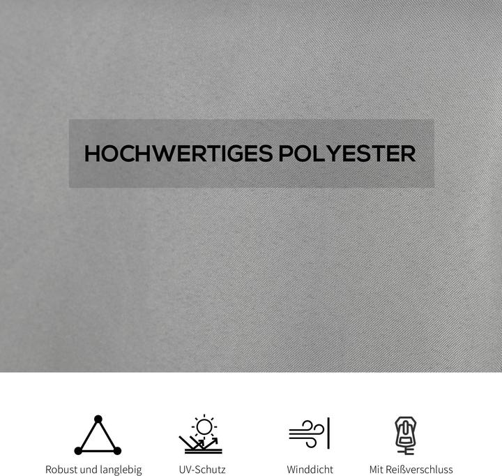 Produktbild Outsunny Seitenwände Polyester Hellgrau (1 cm, 352 cm)