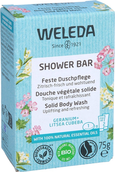 Image du produit Weleda Shower Bar Géranium + Litsea Cubera
