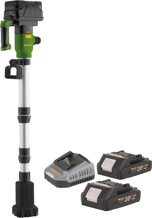 Produktbild Procraft CPN20bb Akku Tauchpumpe 20 V 2725 l/h + 2x Akku 2,0 Ah + Ladegerät