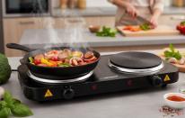 Productafbeelding Esperanza EKH014K Elektrische kookplaat 2 zones (n) Zwart