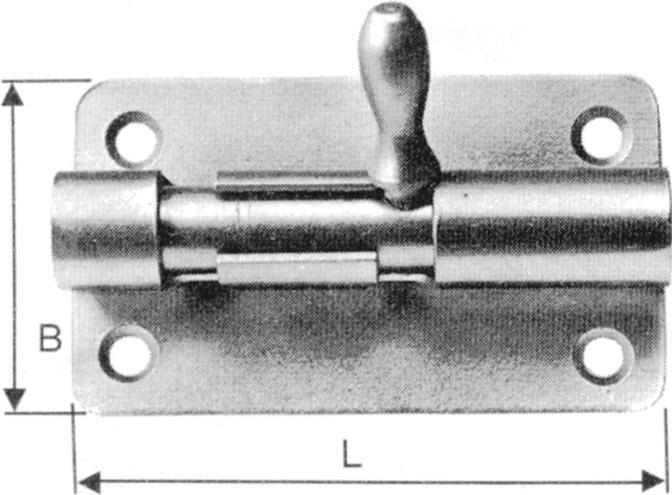 Image du produit Saner Boulon coulissant en acier chromé (Barre de couche)