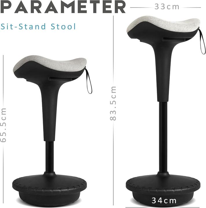 Actual product image IWMH Ergonomic work stool