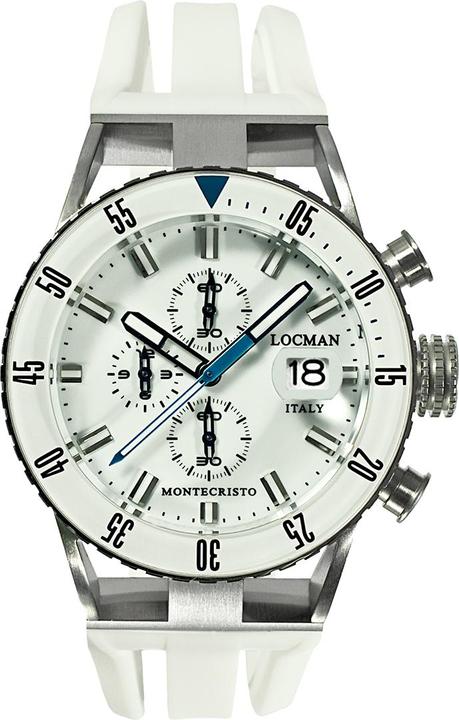 Actual product image Locman Italy Men's Watch Montecristo Diver Chrono Ref. 0512 (Chronograph, 44 mm)