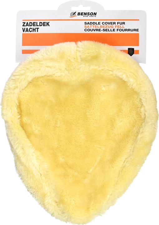 Actual product image Benson Saddle cover fur soft beige
