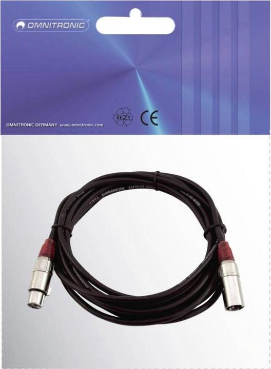 Actual product image Omnitronic XLR cable 3pin (5 m, XLR)
