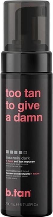 B.Tan Too Tan To Give A Damn Tan Mousse 200 ml (Self-tanning towel, 200 ml)