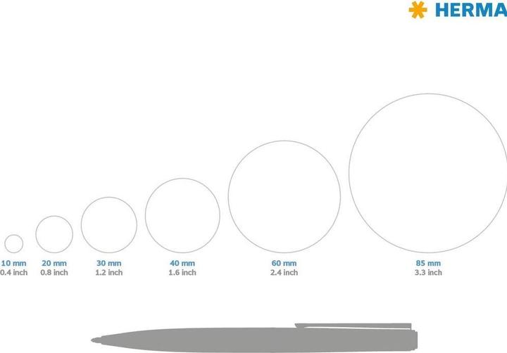 Actual product image HERMA Grass paper labels A4