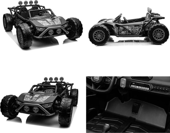 Actual product image Es-toys Elektro Kinderauto „Buggy 168“ – 24V Akku,2x 200W Motoren- 2,4Ghz +MP3 + Ledersitz + EVA (24 V)
