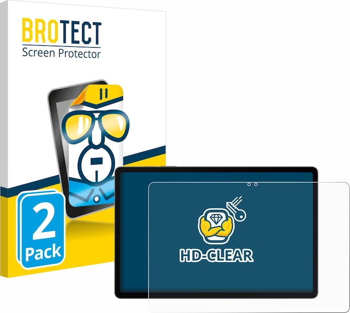 BROTECT Schutzfolie Displayschutz Klar (2 Stück, Galaxy Tab S9 FE+)