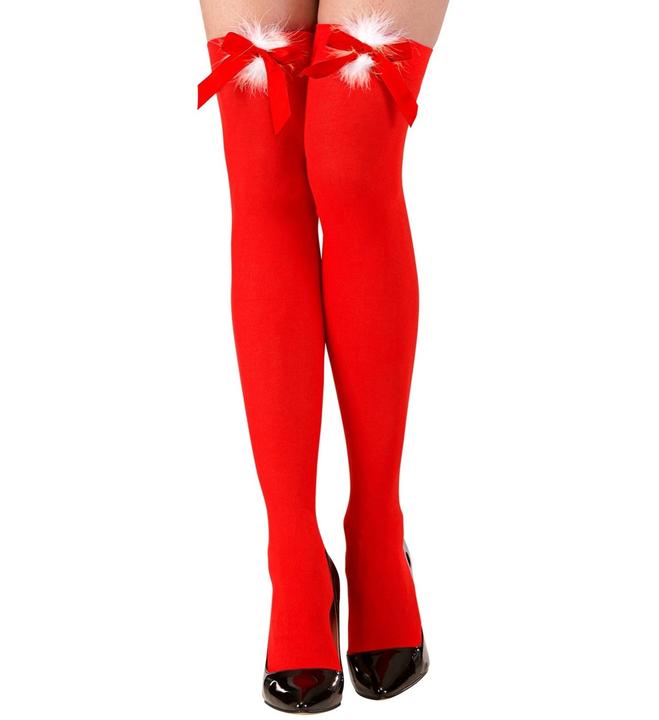 Actual product image Widmann Hold-up Miss Santa stockings with bow 70 DEN (70 DEN, One size)