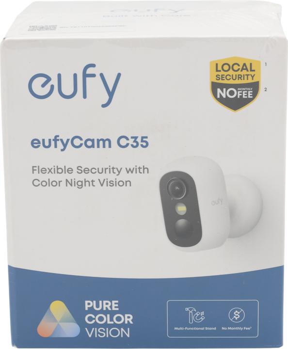 Actual product image eufy eufyCam C35 Solo white (1920 x 1080 Pixels)