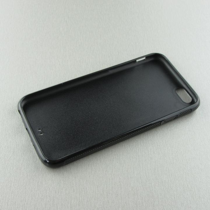 Actual product image PhoneLook Coque Silicone rigide noir Red Blue Cat Glasses (Apple iPhone 6)