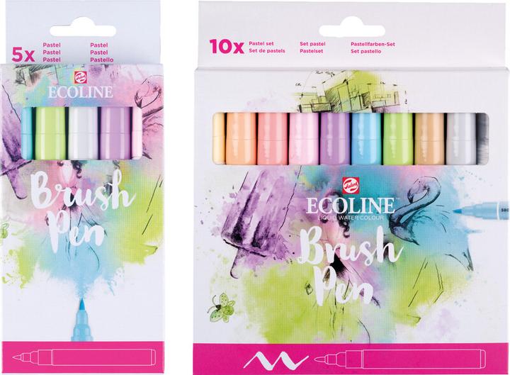 Produktbild Talens Ecoline Brush Pen Pastell (5x)