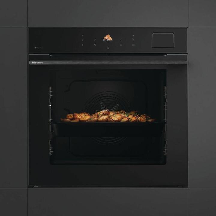 Actual product image Hisense Dampfbackofen BlackGlass HI8 BFS 615S8B Glasfront schwarz
