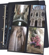 Produktbild Elba Fotohüllen für 8 Fotos 100 x 150 mm, Format: DIN A4 aus PP 0,8 mm, Universallochung, schützt die Bil (A4, 1 x)