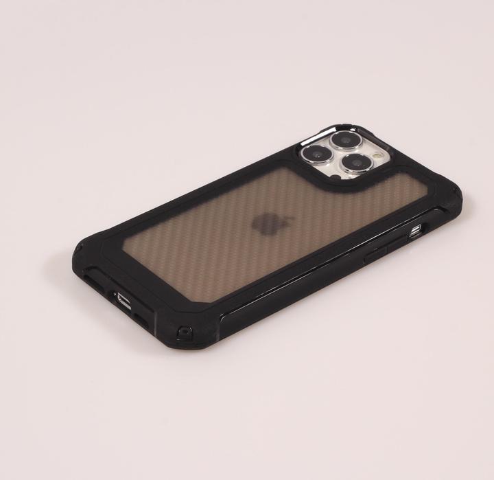 Immagine prodotto PhoneLook Coque Cover Military Élite avec dos en carbone semi-transparent (Apple iPhone 14 Pro Max)