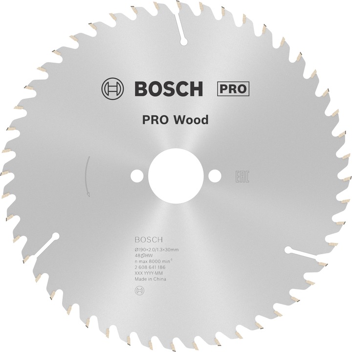 Actual product image Bosch Professional Zubehör PRO Wood circular saw blade, 190 x 2 x 30 mm