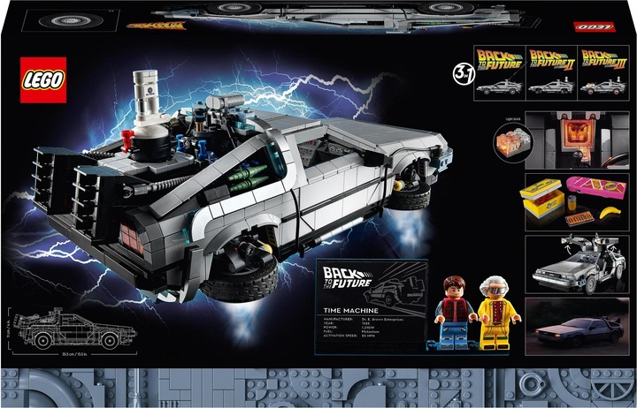 Image du produit LEGO La machine à remonter le temps de Retour vers le futur (10300, LEGO Icons, LEGO difficiles à trouver)