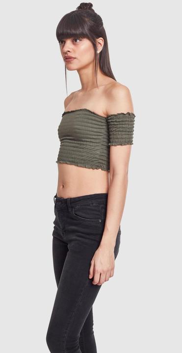 Immagine prodotto Urban Classics Top donna con spalla fredda accorciata e fumo (XL)