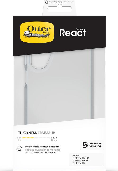 Immagine prodotto OtterBox Ob React Poudre/Quincy - Clear (Samsung Galaxy A16 5G, Samsung Galaxy A16)