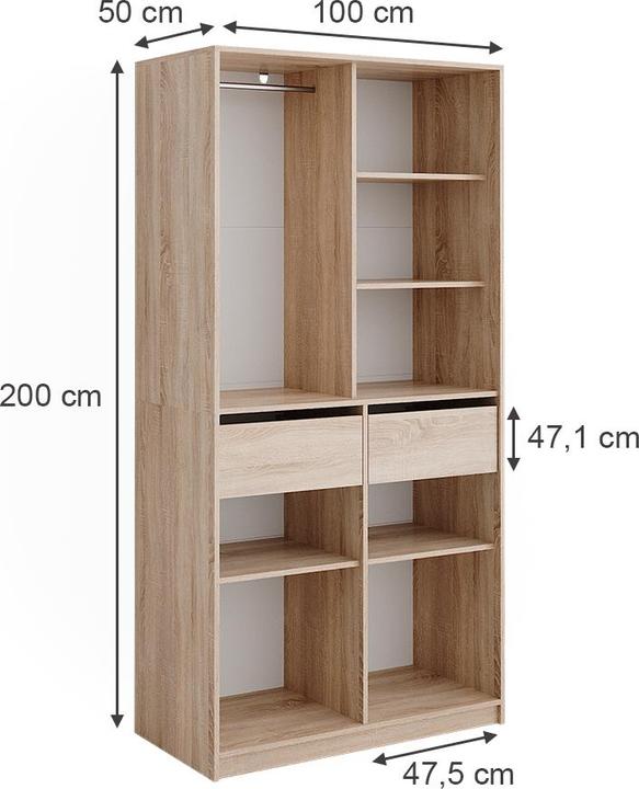 Immagine prodotto Vicco Elmo con 2 cassetti (100 cm)