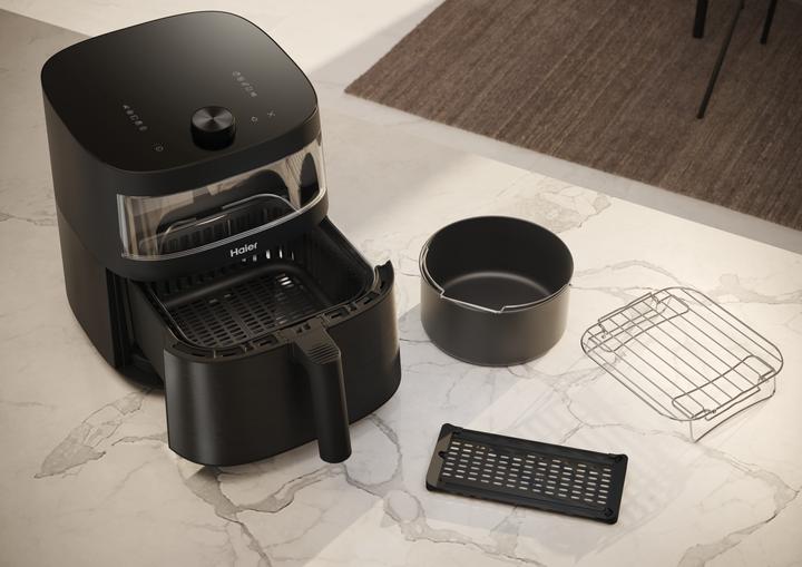 Immagine prodotto Haier Friggitrice ad aria I-Master Serie 5 Nero, Capacità 7 L, Range di temperatura 40°-200°, 9 in 1, Acce