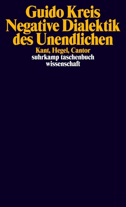 Produktbild Negative Dialektik des Unendlichen (Deutsch, Guido Kreis, 2015)