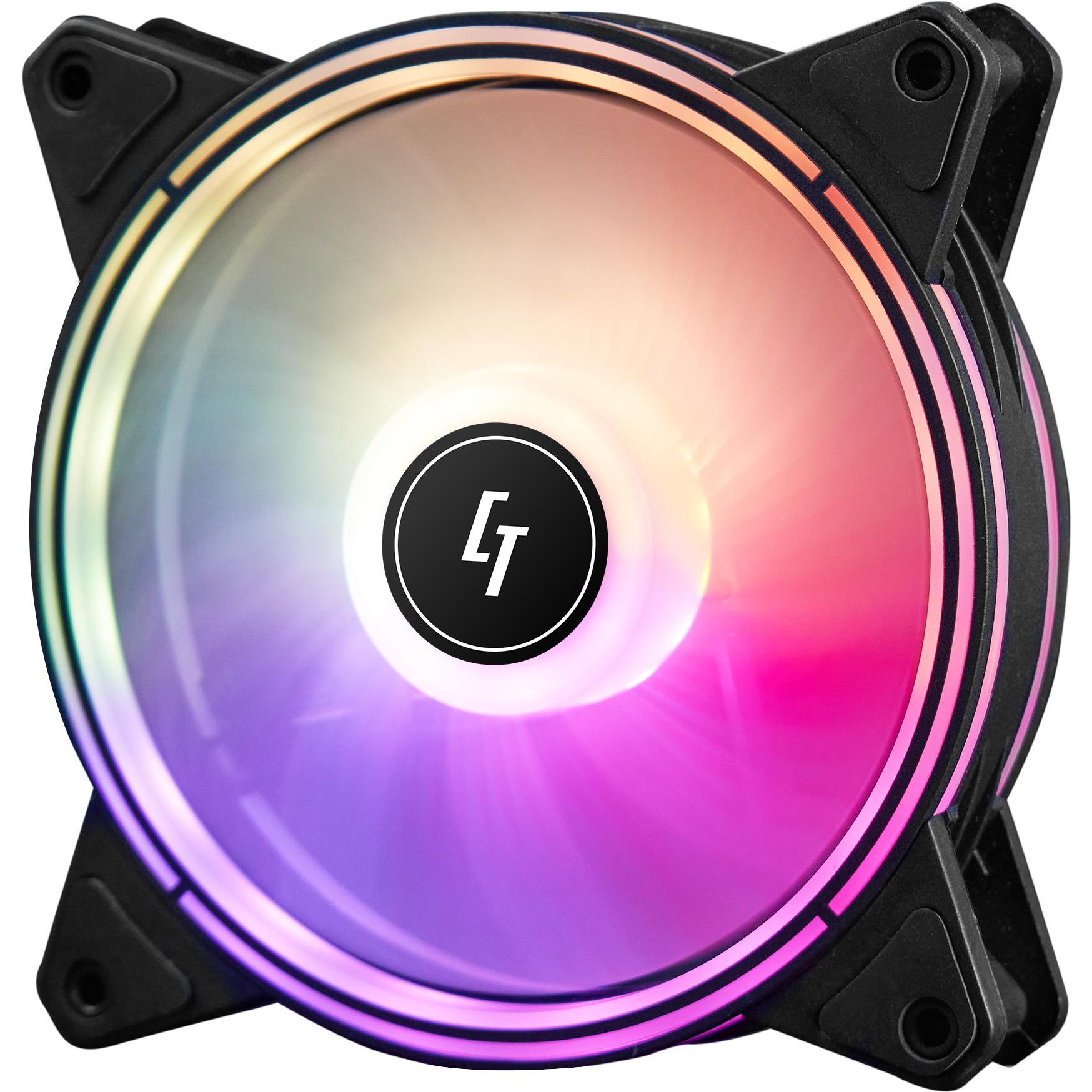 Chieftec PC-Lüfter NF-1225RGB (120 mm, 1 x), PC Lüfter, Schwarz
