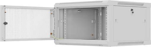 Produktbild Lanberg HÄNGEREGAL EINBAUSCHRANK 19 6HE 600X600 GRAU PERFORIERTE TÜR (FLACHPACK) (6 HE, 19 Zoll Rack)