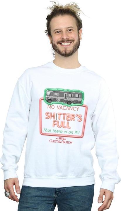 Produktbild National Lampoon´s Vacation National Lampoon's Christmas Vacation Greyscale No Vacancy Sweatshirt (S)