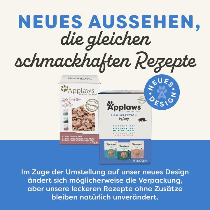 Produktbild Applaws Fisch in Gelee (Adult, 12 Stk., 840 g)