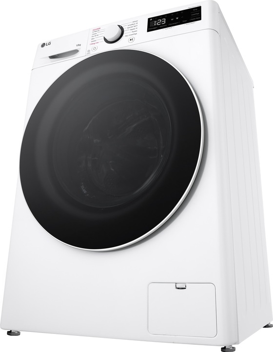 Produktbild LG F4R5010TSWW Waschmaschine 10kg AI DD, Klasse A-10%, 1400 U/min, TurboWash, Dampf (10 kg, Links)